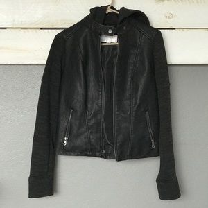 Faux leather jacket